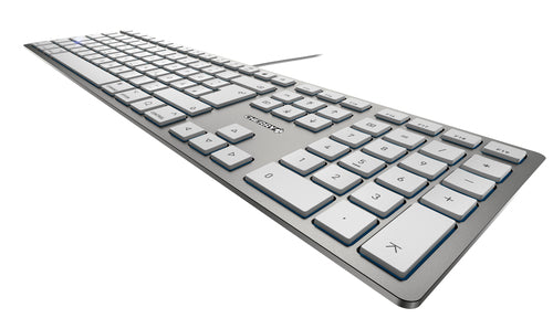 CHERRY KC 6000 SLIM FOR MAC Corded Keyboard, Silver/White, USB (QWERTY - UK) CHERRY KC 6000 SLIM FOR MAC Corded Keyboard, Silver/White, USB (QWERTY - UK)